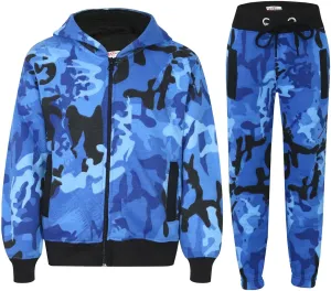 A2Z 4 Kids Unisex Plain Tracksuit Hoodie with Joggers Jogging Sweatpants Sports Activewear Set Girls Boys Age 2-13 years