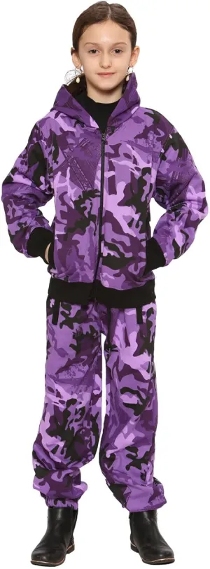 A2Z 4 Kids Unisex Plain Tracksuit Hoodie with Joggers Jogging Sweatpants Sports Activewear Set Girls Boys Age 2-13 years