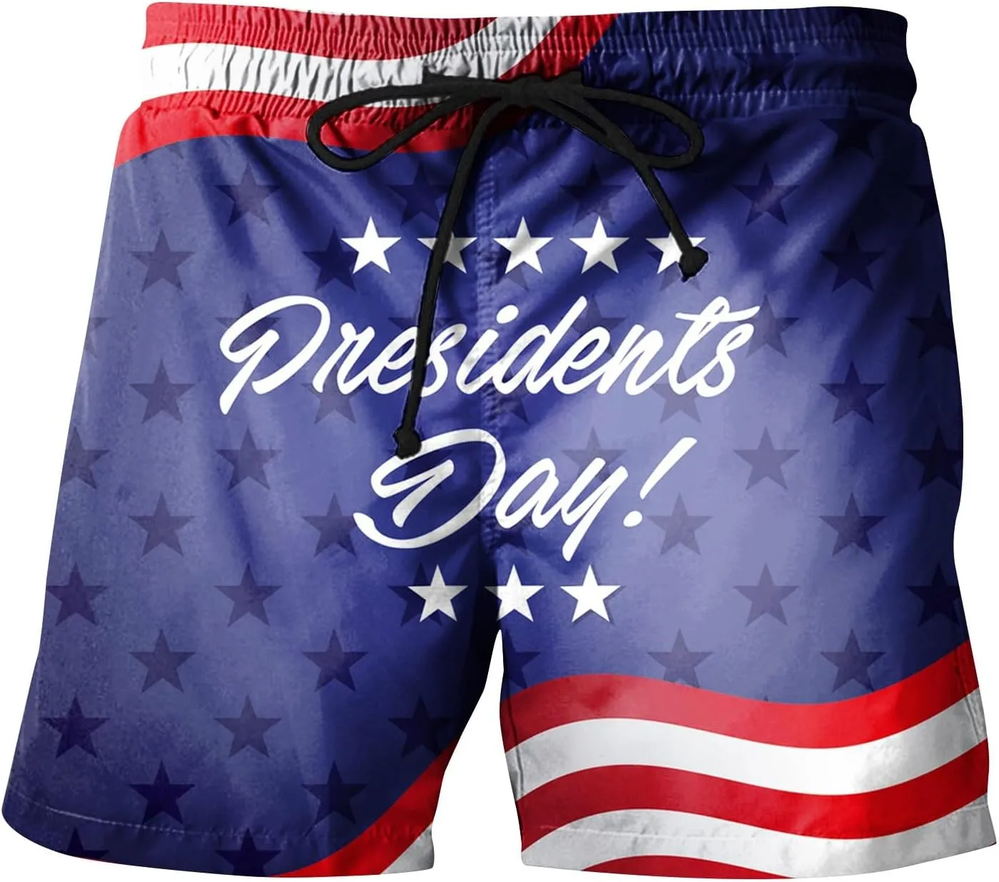 American Flag Swim Trunks Men Hawaii Breathable Star Striped Swim Trunks Dissolving Beach Swimsuit Surf Swimwear