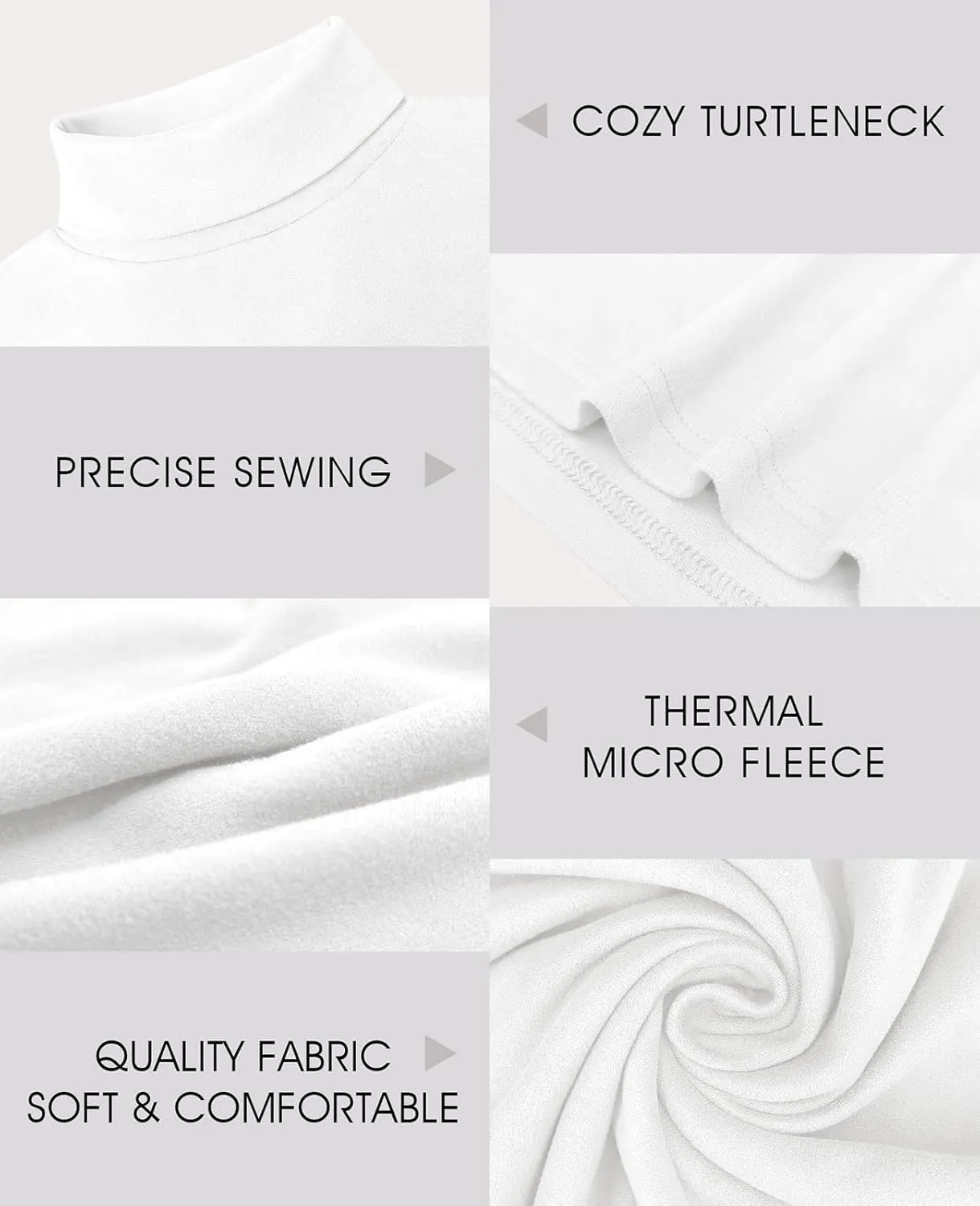 Askdeer Men's Turtleneck Long Sleeve Shirts Thermal Underwear Tops Basic Pullover Sweater Tees