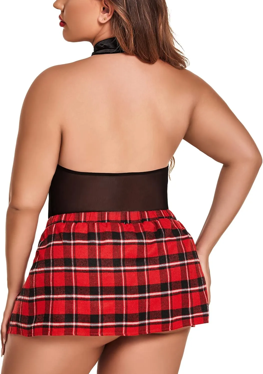 Avidlove Plus Size School Girl Lingerie for Women 2 Piece Lingerie Sets Sexy Cosplay Costume L-5XL