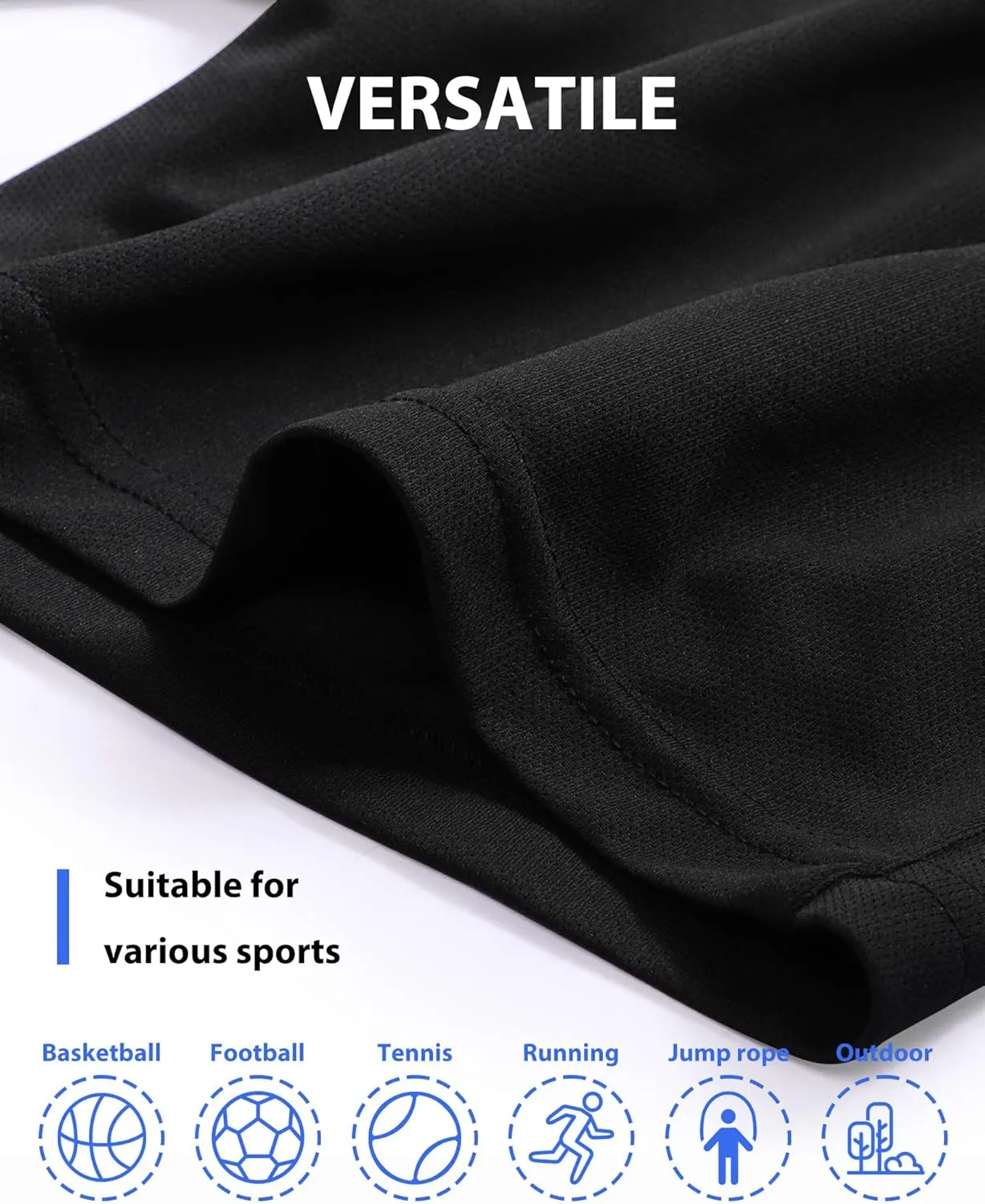 BEARAE Boys Athletic Shorts, Quick Dry Youth Basketball Shorts with Pockets Elastic Waistband, Sport Cargo Short Activewear