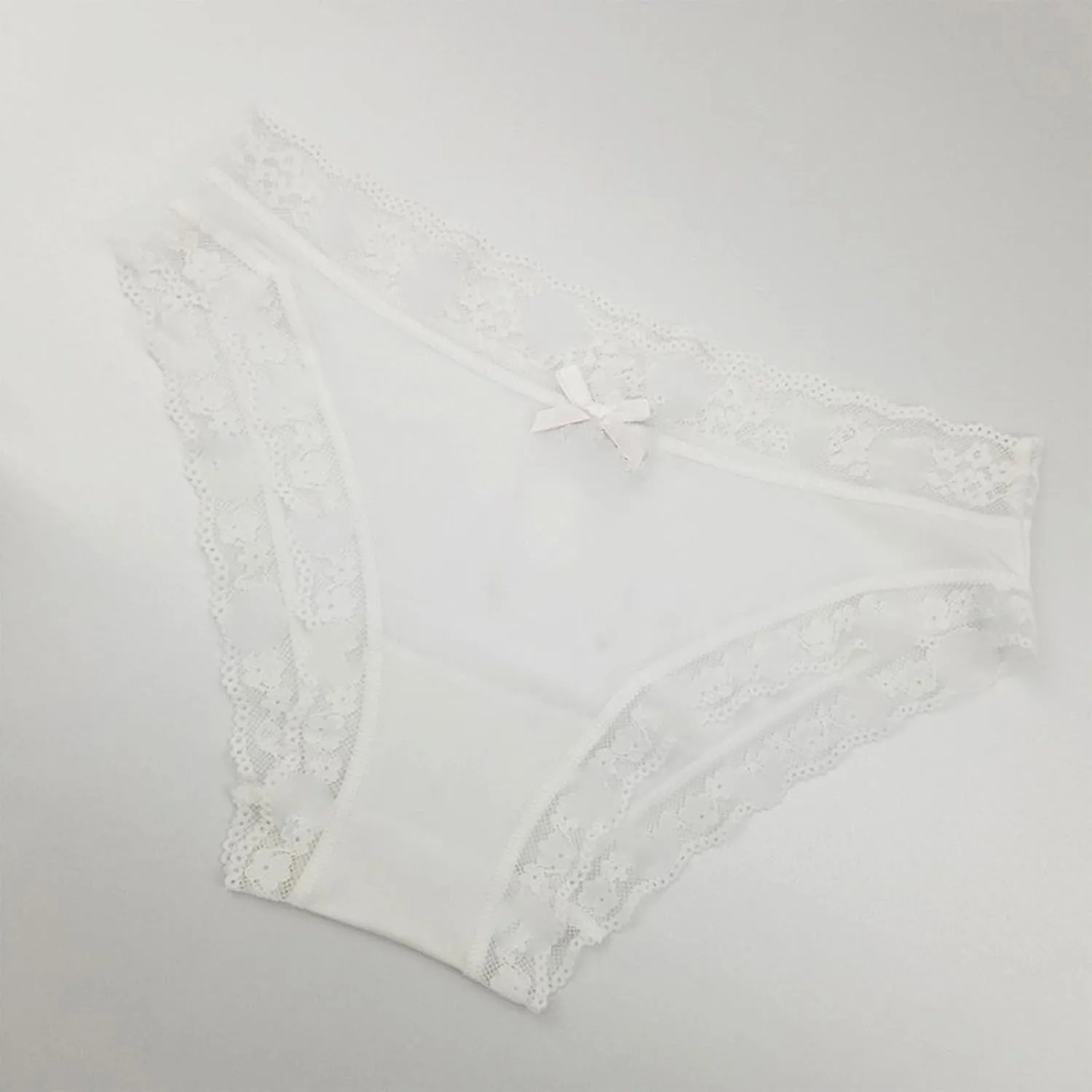 Bikini Briefs for Womens Lace Underwear Panties Breathable Cotton Tummy Control High Waist Stretch Panty Underpant