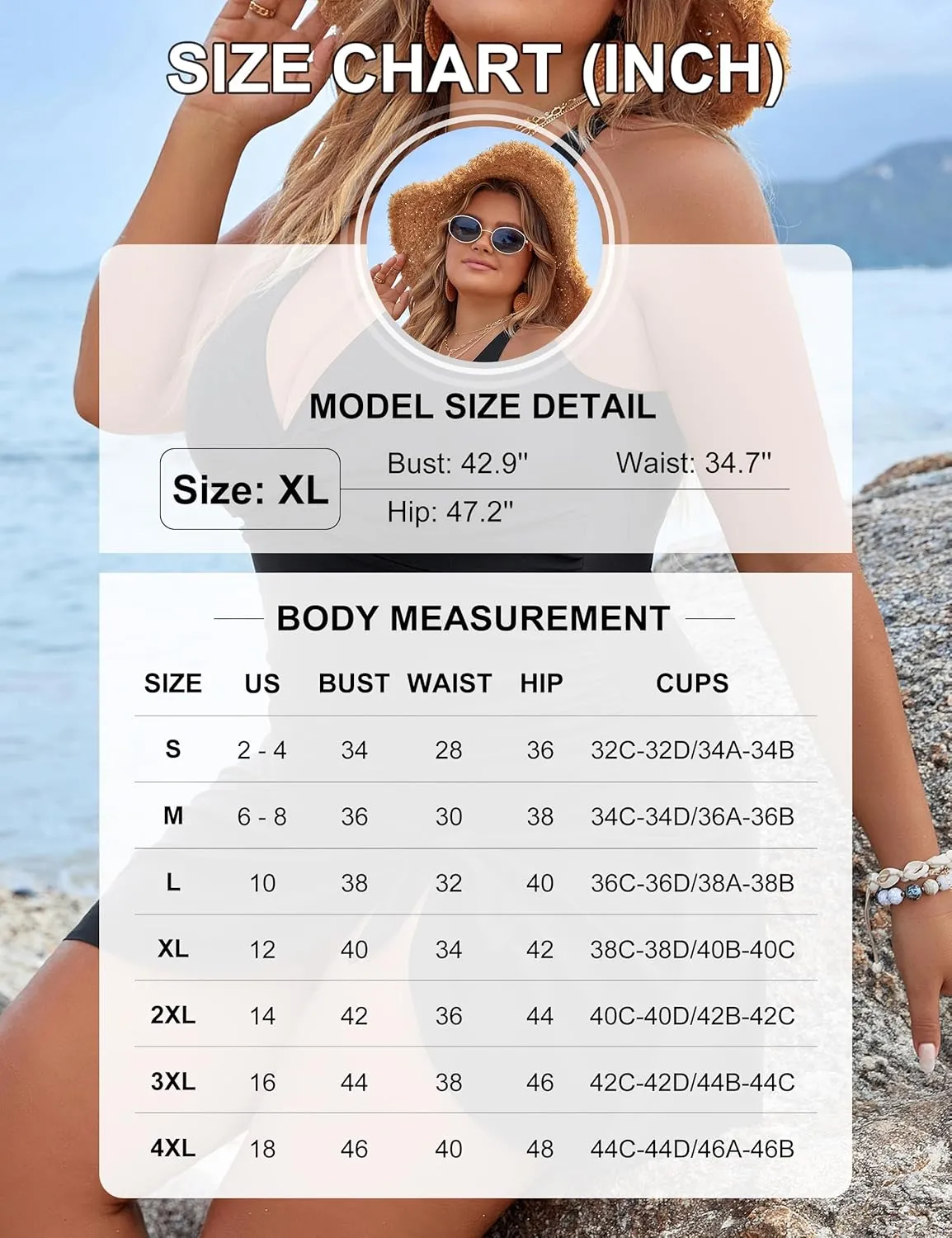 Blooming Jelly Women Plus Size Swim Dress Swimsuit One Piece Tummy Control Bathing Suits Modest Criss Cross Swim Suits