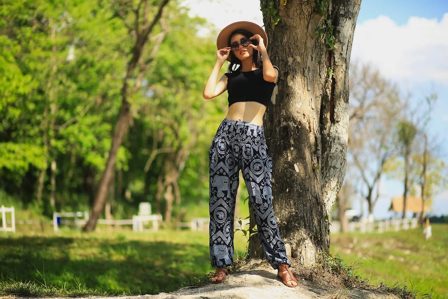 Boho Pants Harem Pants Yoga Trousers for Woman Bohemian Beach Pants