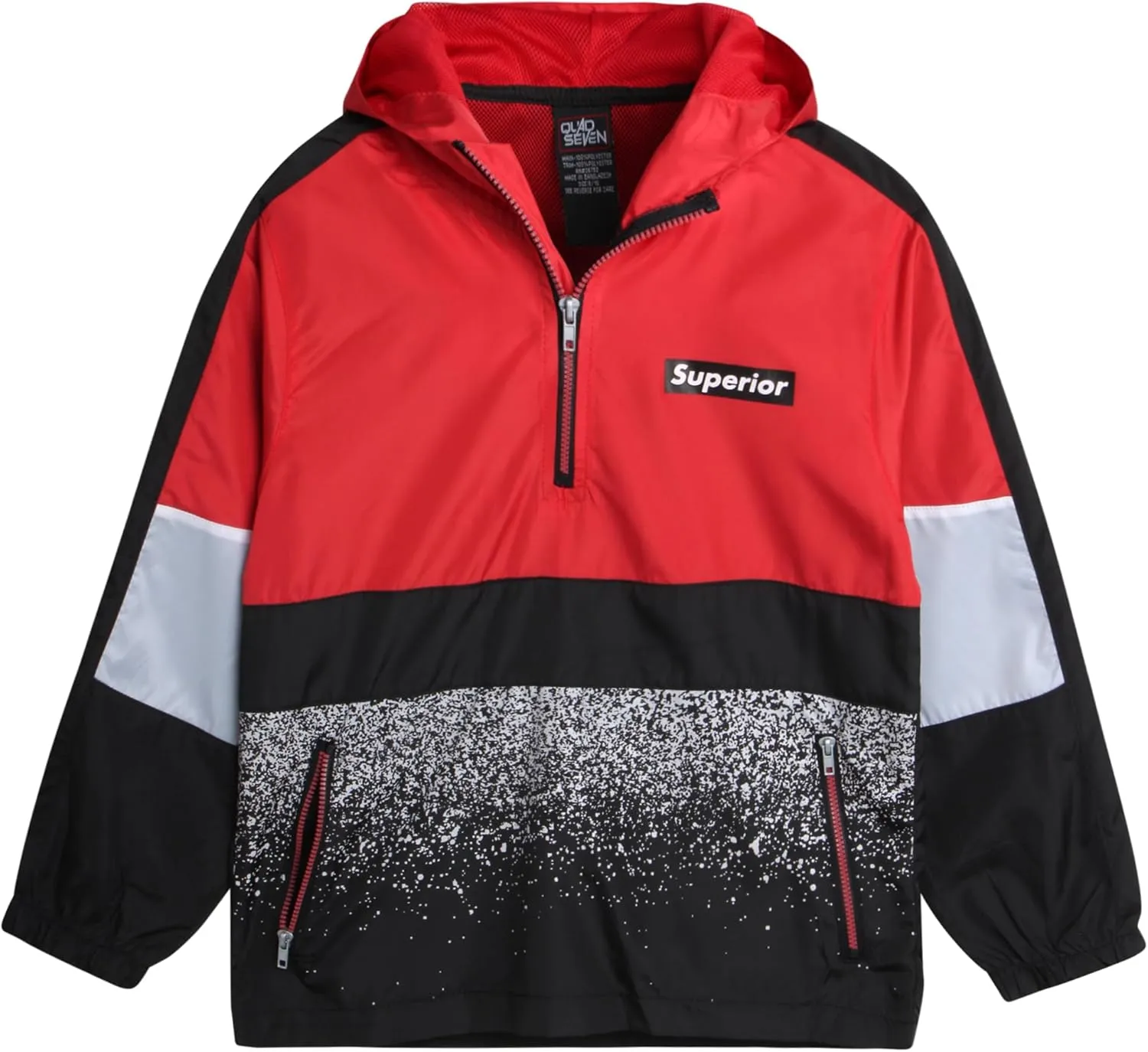 Boys' Tracksuit - 2 Piece Quarter Zip Pullover Windbreaker Jacket and Jogger Pants - Activewear Set for Boys, 8-18