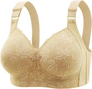 Bras for Women No Underwire Wireless Support Comfortable Lace Bralette Push up Full Coverage Everyday Bra Plus Size
