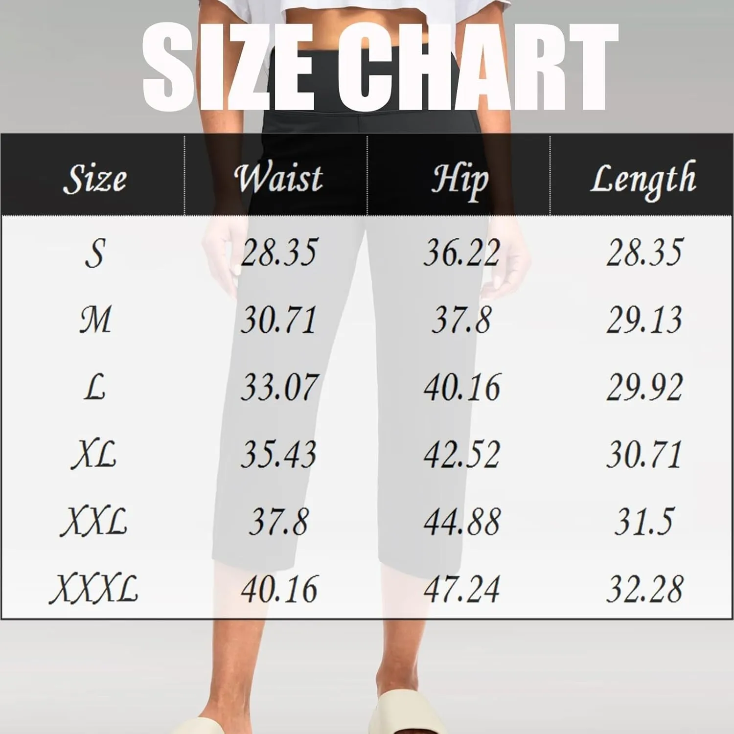 Capri Yoga Pants Womens Slacks Stretch Capris Wide Leg Running Pants Summer Pants 2025 Pull On Pants with Pocket