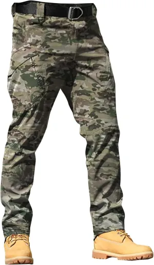 Cargo Pants for Men Tactical Pants Lightweight Outdoor Travel Pants Relaxed Fit Work Hiking Waterproof Pants Stretch