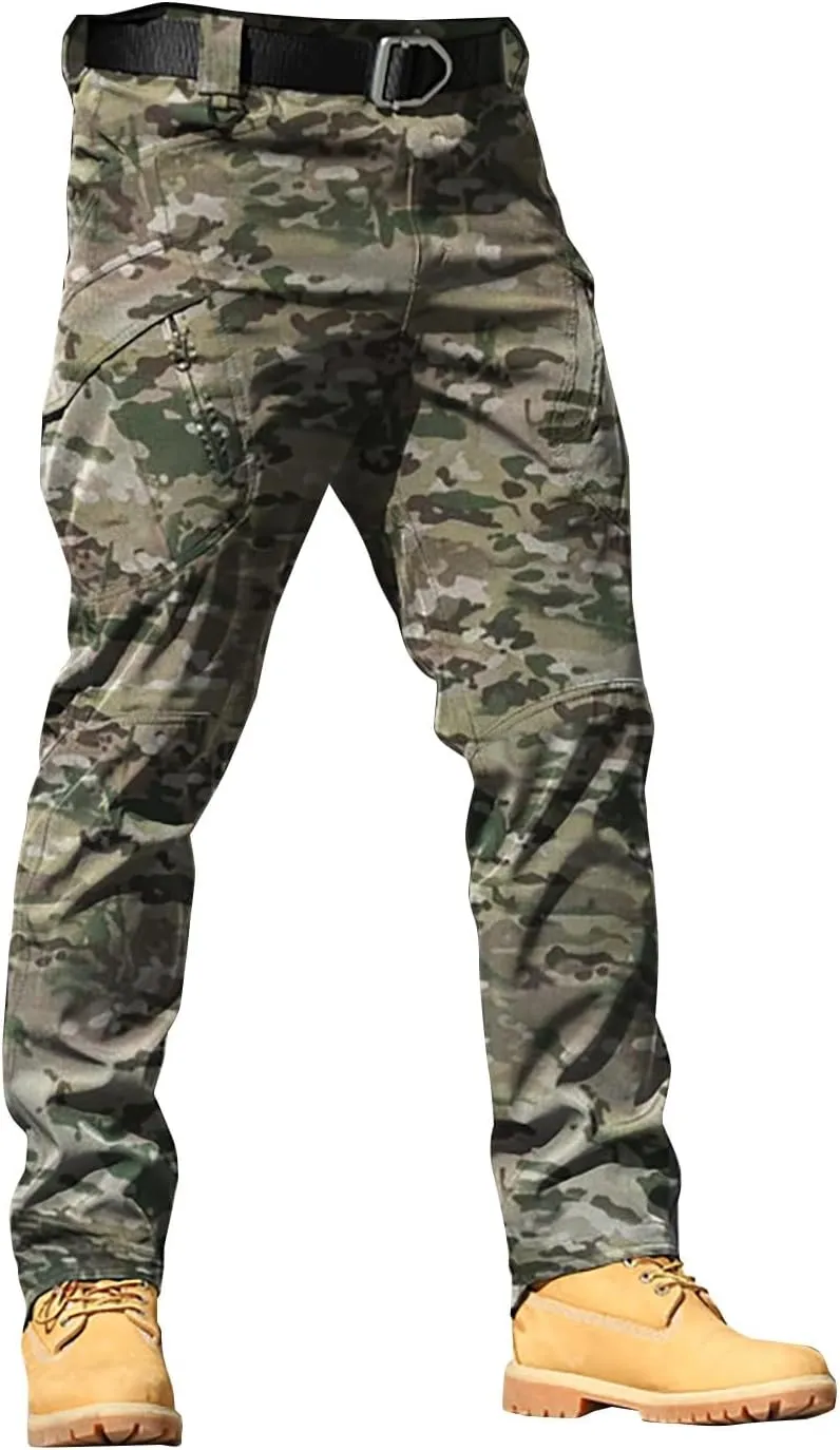 Cargo Pants for Men Tactical Pants Lightweight Outdoor Travel Pants Relaxed Fit Work Hiking Waterproof Pants Stretch