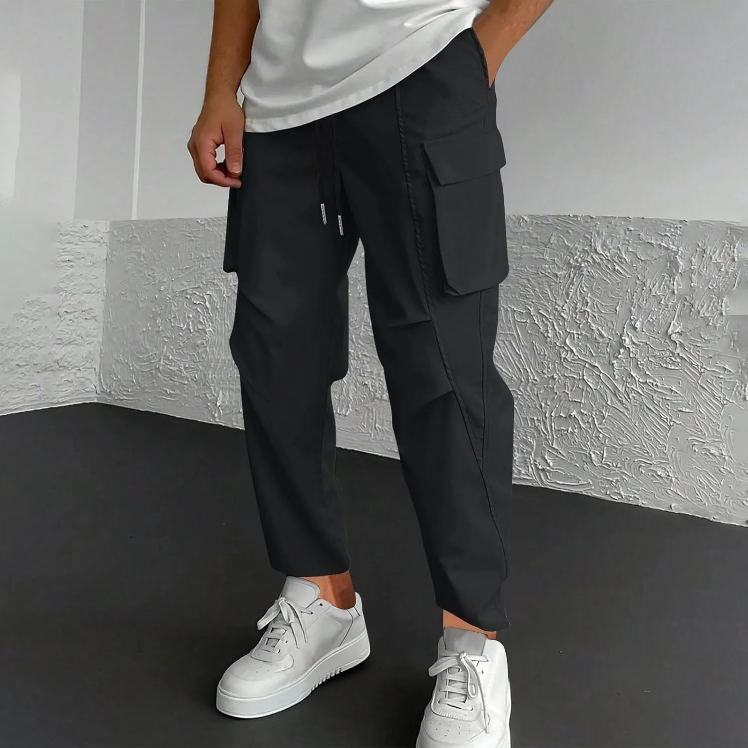 Cargo Pants Men Fleece Lined Pants Thermal Men Pants Casual Dress Man Causal Pants Mens Chinos Pants Regular Fit