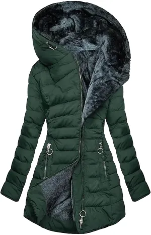 Ceboyel Winter Coats For Women With Hood Fleece Lined Thicken Puffer Coat Sherpa Warm Jackets Trendy 2023 Outfits Clothes