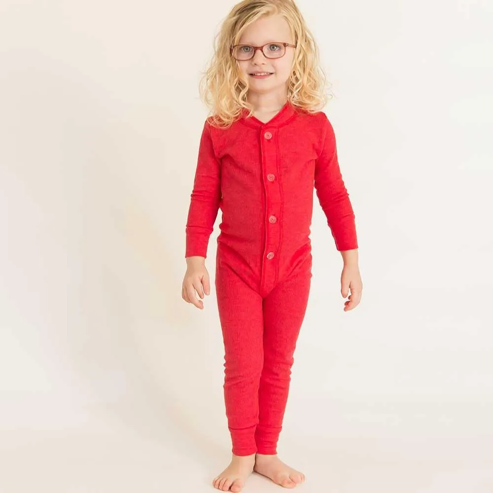 City Threads Boys' and Girls' Union Suit Thermal Underwear Long John Made in USA