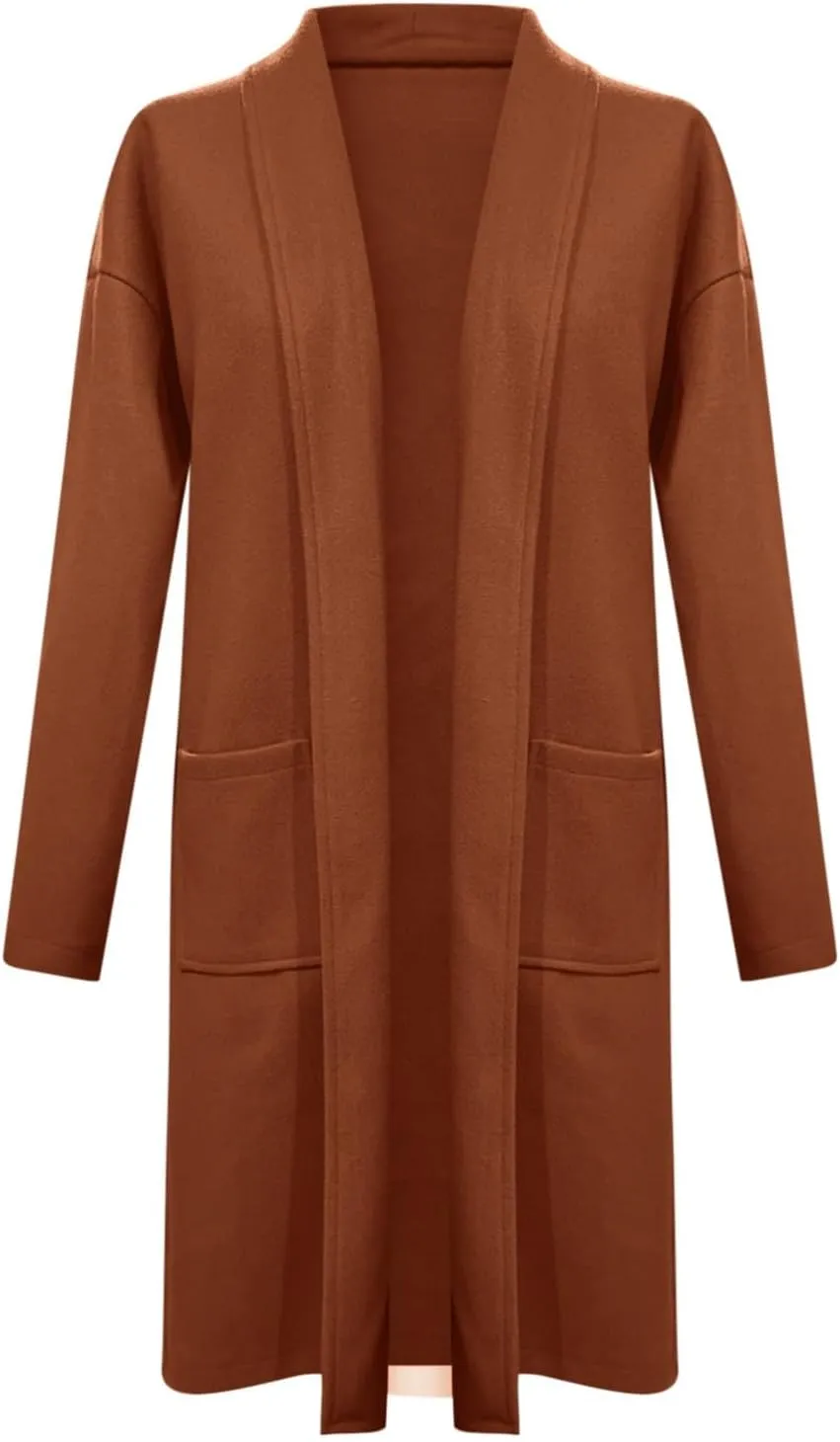 cooki womens winter coats Sweater Cardigan Sweater Open Front Coats Wool Blend Trench Coats Casual Overcoats Long Soft Jacket