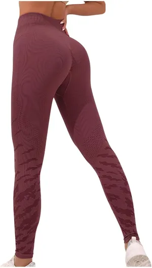 DASAYO Scrunch Butt Lifting Yoga Pants for Women High Waist Tummy Control Exercise Workout Leggings Cute Fashion Activewear