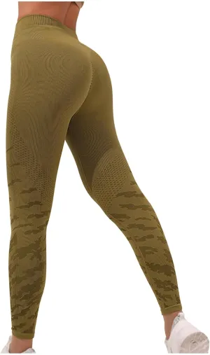 DASAYO Scrunch Butt Lifting Yoga Pants for Women High Waist Tummy Control Exercise Workout Leggings Cute Fashion Activewear