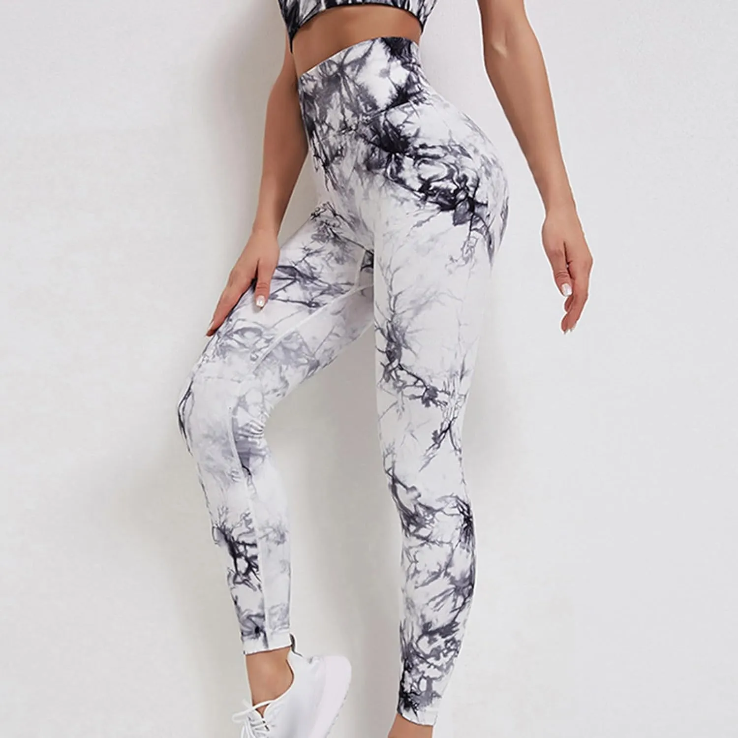DASAYO Womens Leggings Trendy High Waist Tummy Control Seamless Yoga Pants Butt Lifting Workout Gym Activewear Leggings