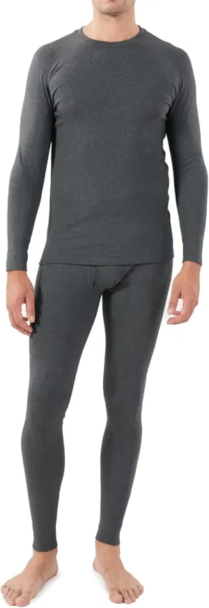 DAVID ARCHY Men’s Lightweight Thermal Underwear - Breathable Comfort for Cool Weather, Ideal for Active Use