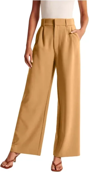 Dress Pants Women Business Casual Office Work Pants Premium Stretch Yoga Pants Straight Leg Bootcut Slacks Pants