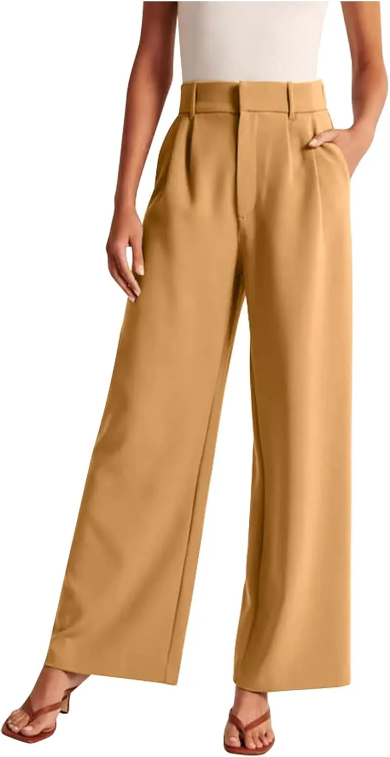 Dress Pants Women Business Casual Office Work Pants Premium Stretch Yoga Pants Straight Leg Bootcut Slacks Pants