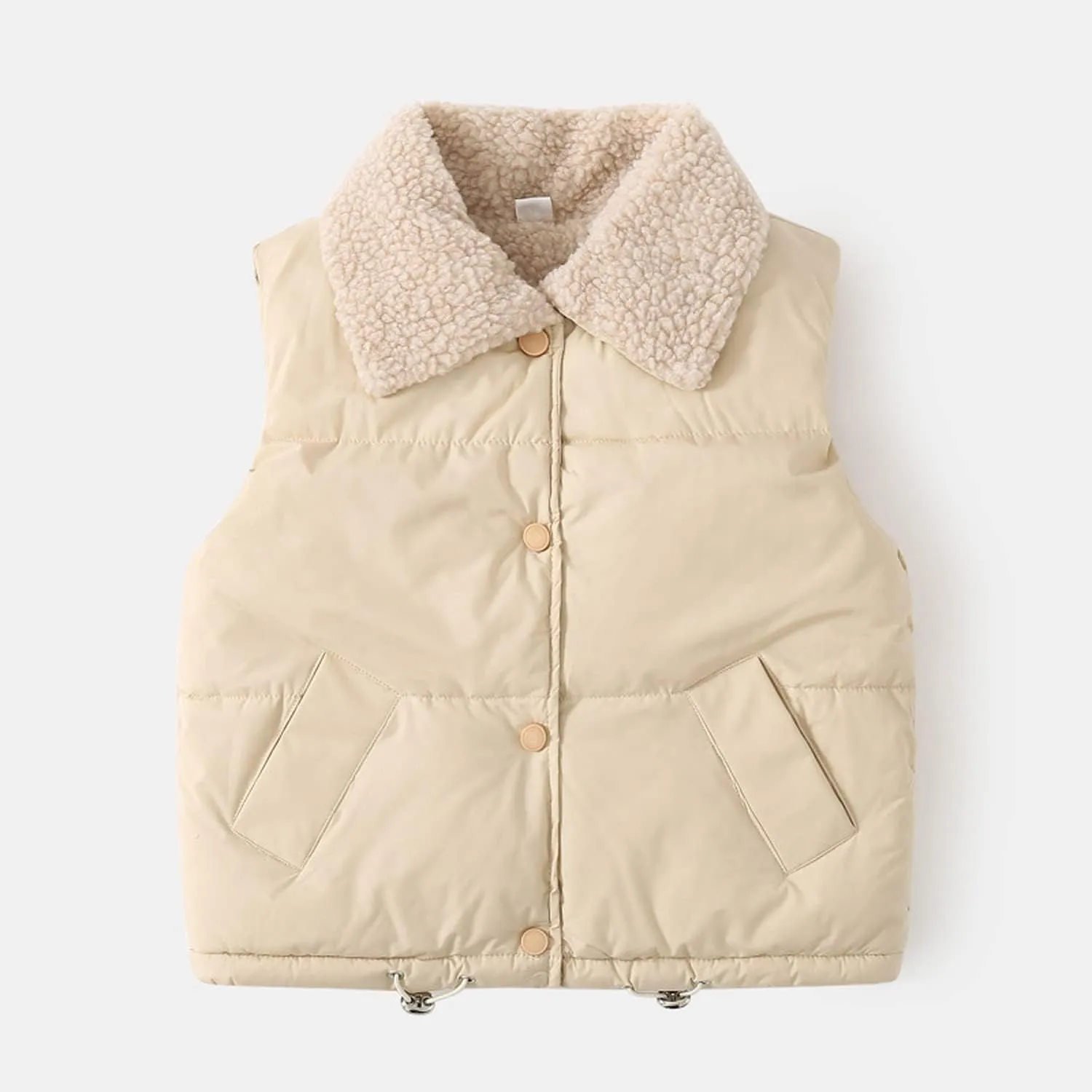 EISHOW Baby Boys Girls Fleece Vest Waistcoat Down Jacket Winter Fuzzy Thick Cotton-Padded Puffer Jacket Sleeveless Coat