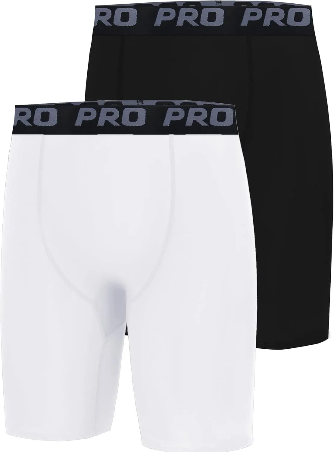 EXARUS Youth Boys Compression Shorts Side Pocket Performance Athletic Base Layers Underwear Running Sports Soccer
