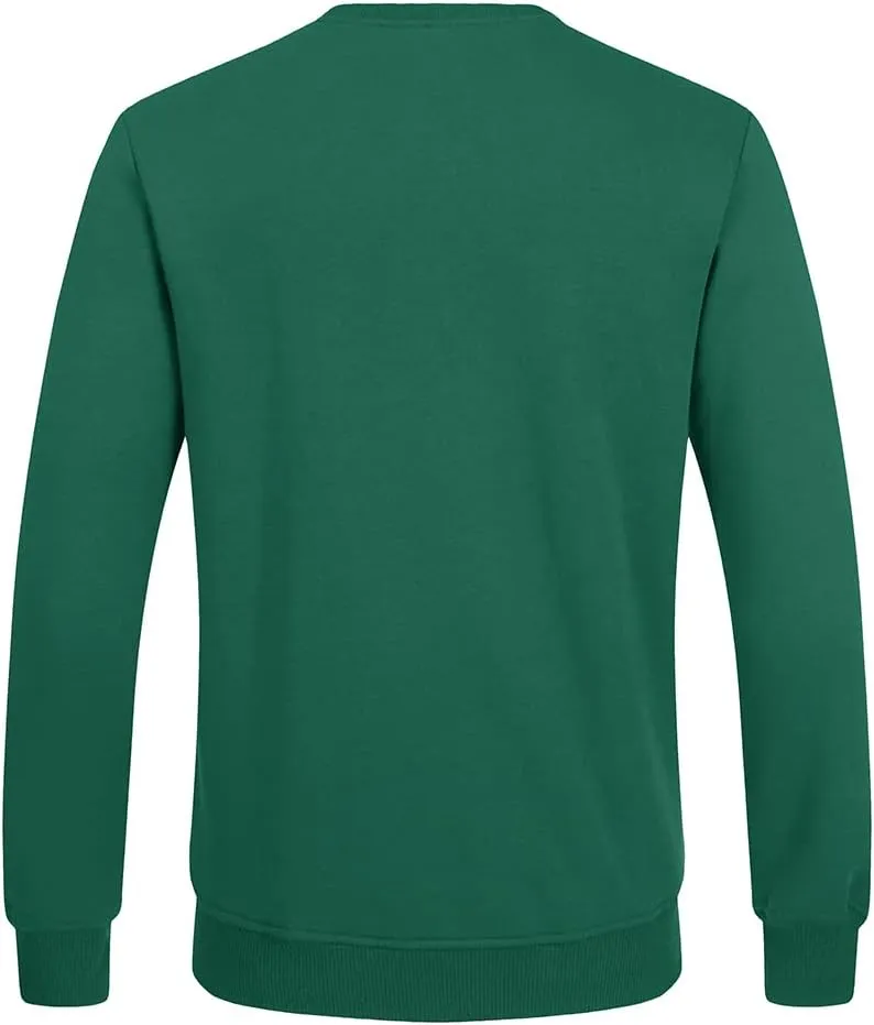 FASKUNOIE Men's Fleece Sweatshirts Warm Sherpa Lined Heavy Thicken Underwear Winter Crewneck Pullover Tops Shirts