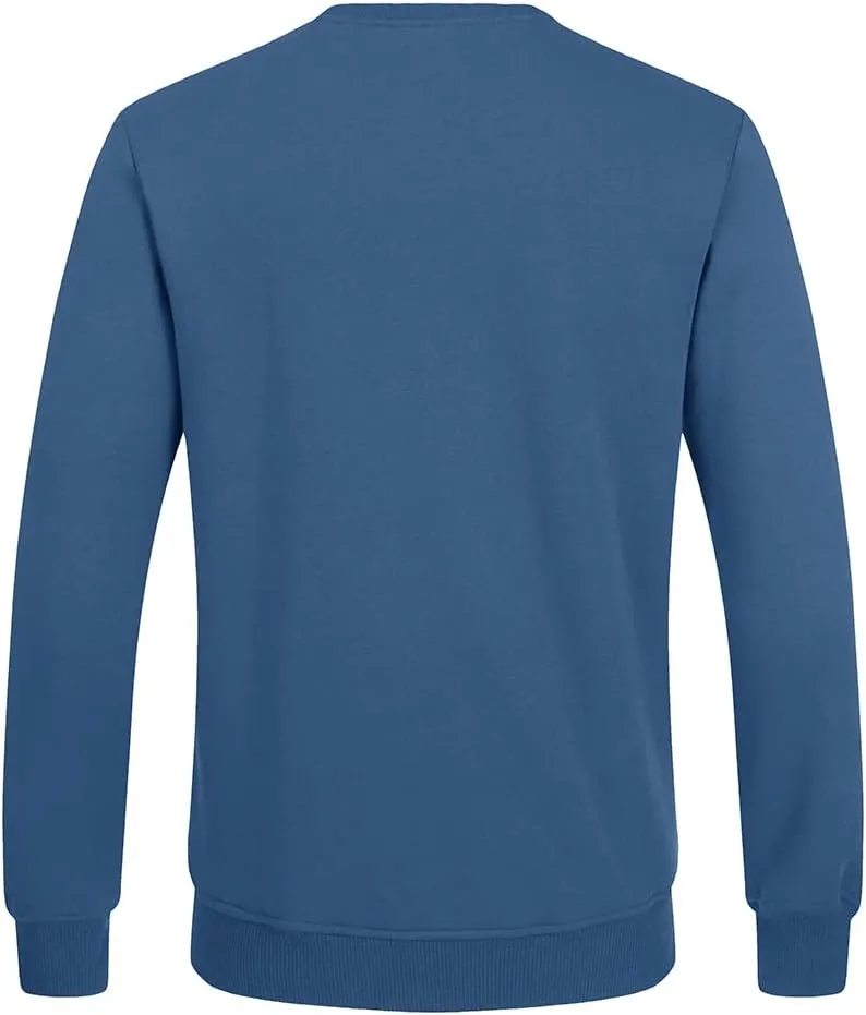 FASKUNOIE Men's Fleece Sweatshirts Warm Sherpa Lined Heavy Thicken Underwear Winter Crewneck Pullover Tops Shirts