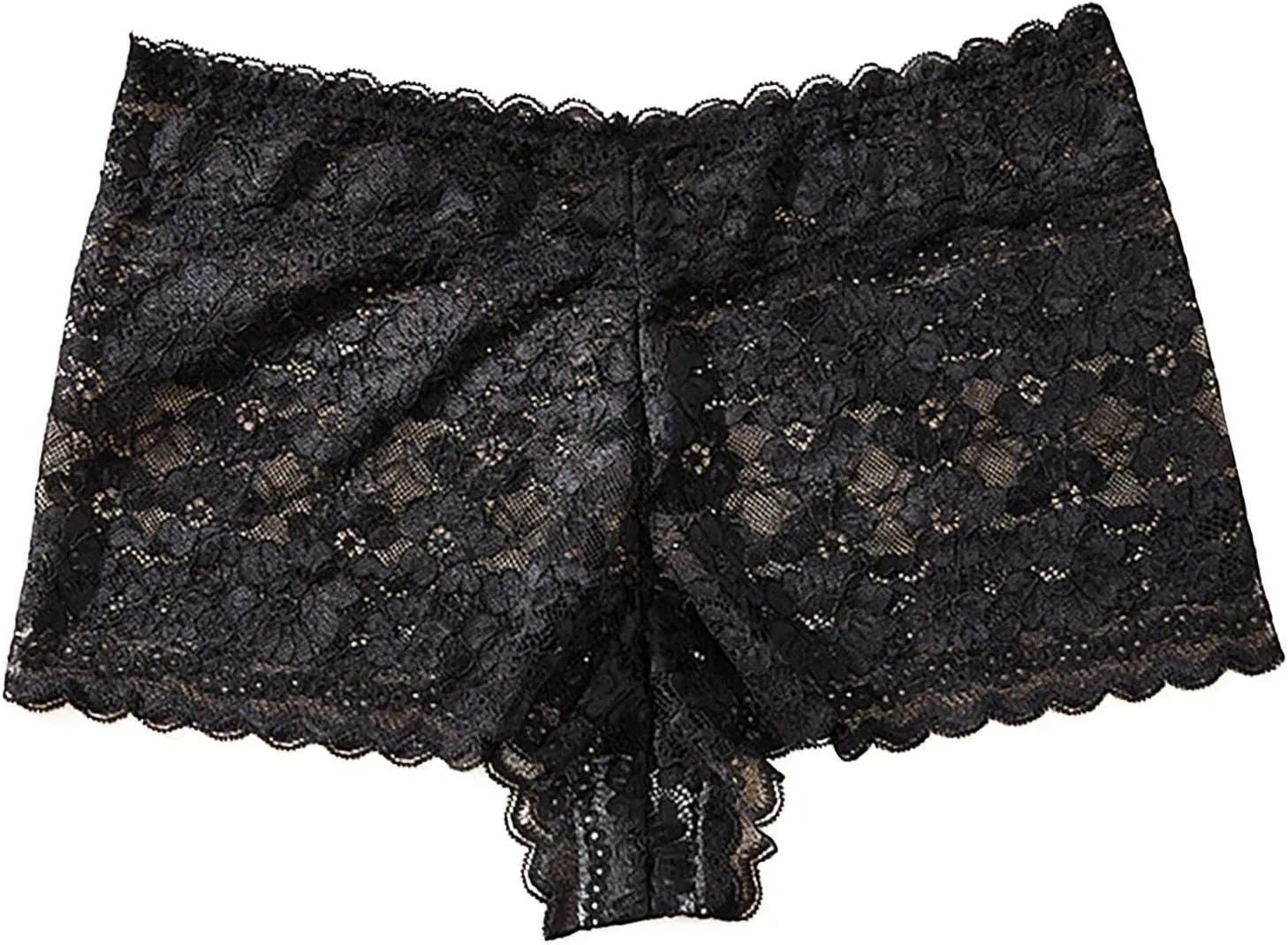 High Waist Lace Panties for Women Sexy Boyshorts Underwear Comfy Lightweight Boxer Briefs Plus Size Breathable Panty