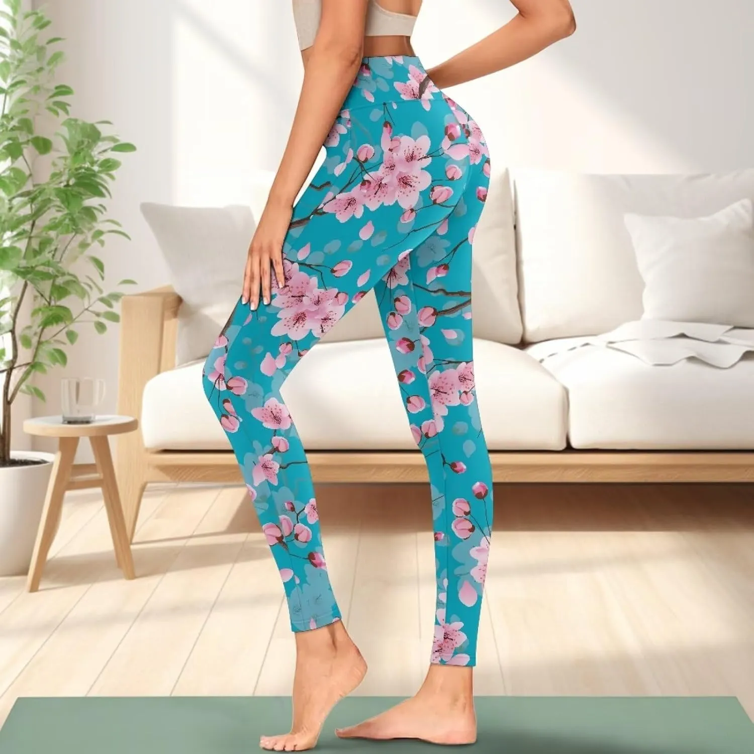 High Waisted Leggings for Women with Pockets - Soft Pants Compression Tummy Control Workout Athletic Yoga Pants