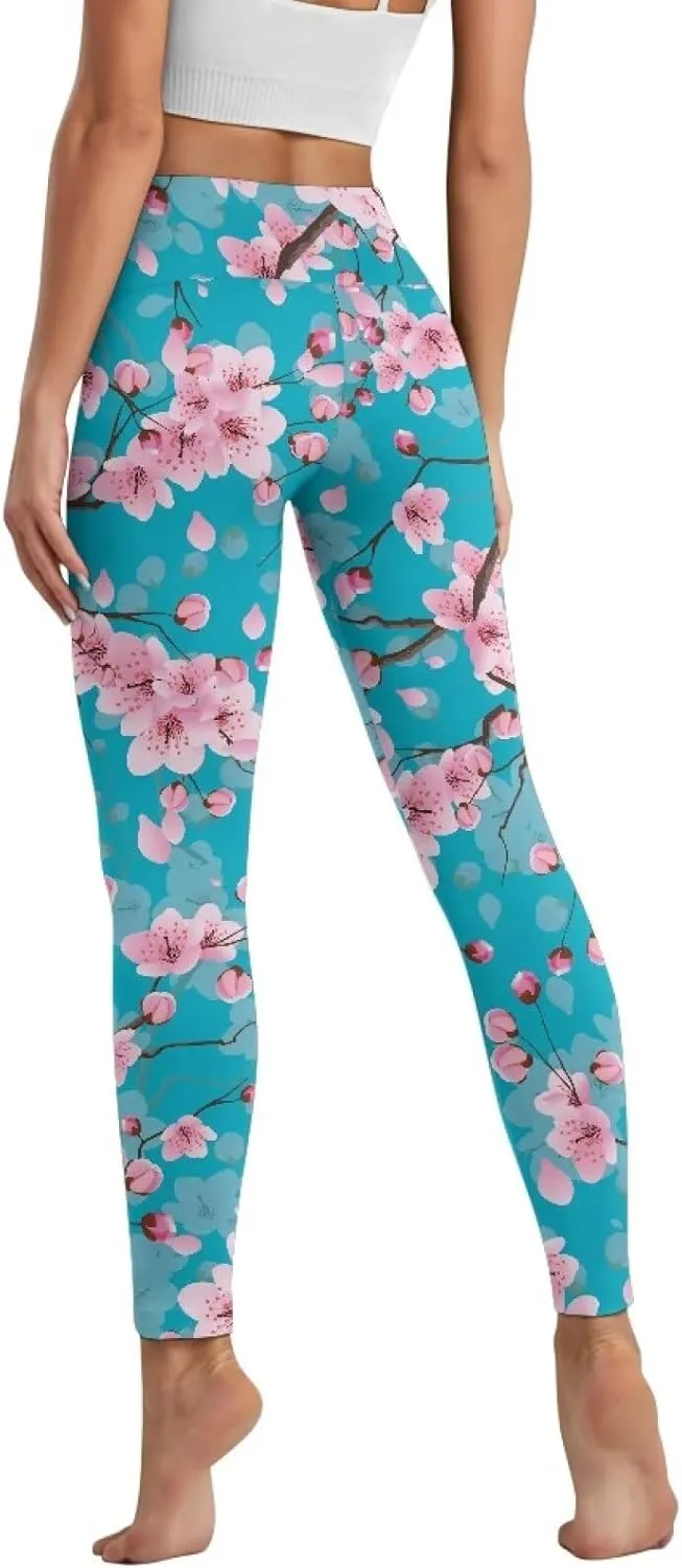 High Waisted Leggings for Women with Pockets - Soft Pants Compression Tummy Control Workout Athletic Yoga Pants