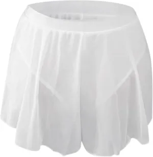 High Waisted Shorts Mini Pleated Skirts Women Sexy Flowy Ruffled Pole Dance Skirts Culottes Hot Pants Yoga Golf Skorts