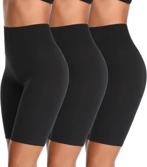 K-CHEONY Women's High Waisted Biker Anti Chafing Cotton Slip Boy Underwear Yoga Workout Shorts