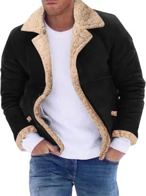 LCMTWX Mens Coats Cottonpadded Jacket Stand Collar Knitted Splice Sweater Coat Casual Cardigan Stylish Outwear Jackets