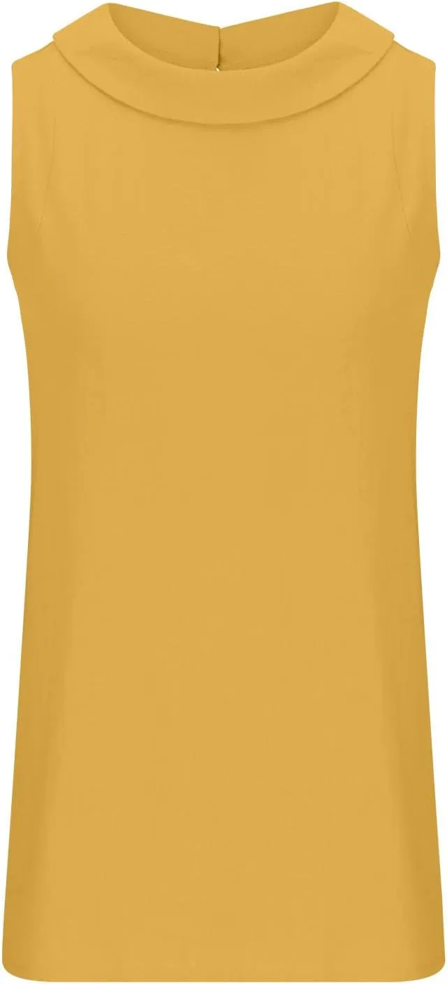 Linen Tank Tops for Women Sleeveless Casual Crew Neck Blouse Fashion Solid Color Loose T-Shirts Summer Clothes
