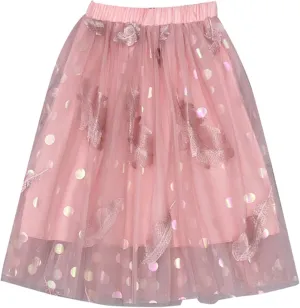 Little Child Girls Long Skirt Girls Tiered Ruffle Maxi Skirts Girls Soft Fluffy Skirt Toddler Girls Ball Gown