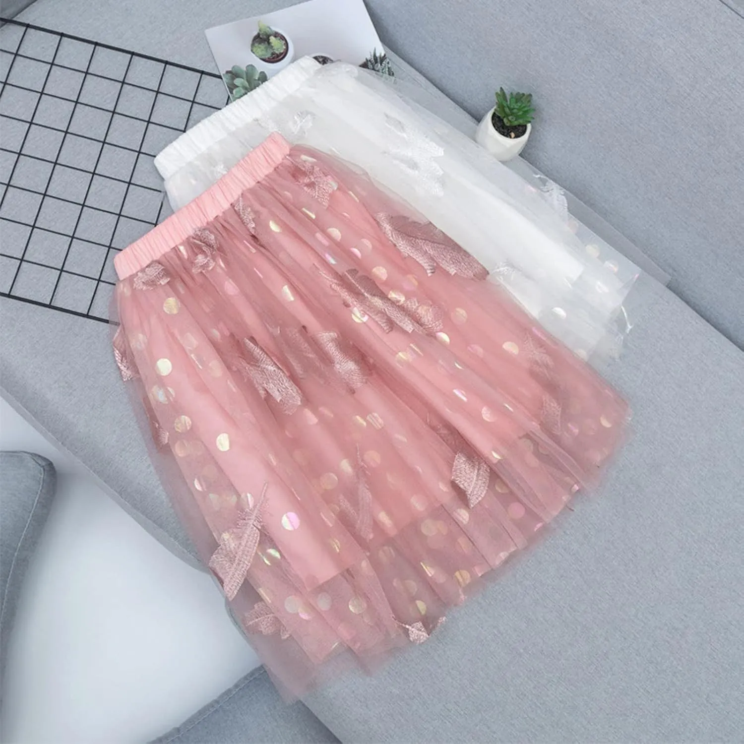 Little Child Girls Long Skirt Girls Tiered Ruffle Maxi Skirts Girls Soft Fluffy Skirt Toddler Girls Ball Gown