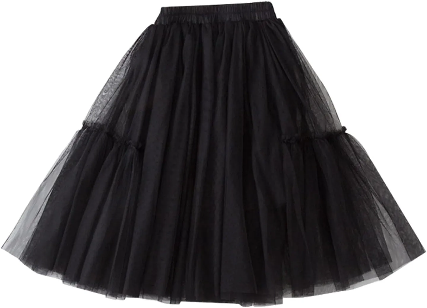 Little Child Girls Long Skirt Girls Tiered Ruffle Maxi Skirts Girls Soft Fluffy Skirt Toddler Girls Ball Gown