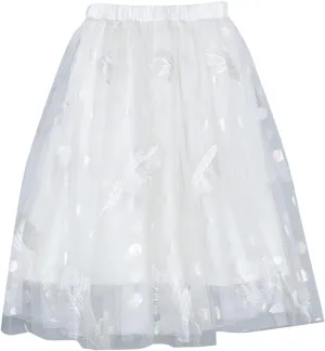 Little Child Girls Long Skirt Girls Tiered Ruffle Maxi Skirts Girls Soft Fluffy Skirt Toddler Girls Ball Gown