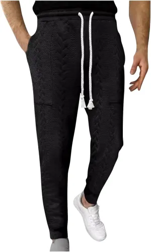 Loose Elastic Waist Sweatpants Men Casual Fashion Pants Athletic Comfy Pants Fall Solid Color Pants Travel Pants