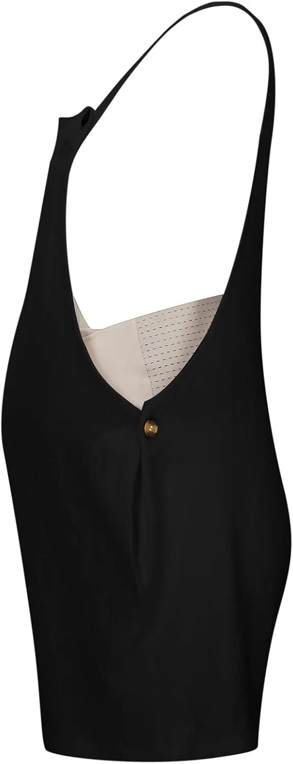 Maternity Jumpsuit for Pregnancy,Casual Short Pants Rompers Maternity Overalls One Piece Outfits with Pocket