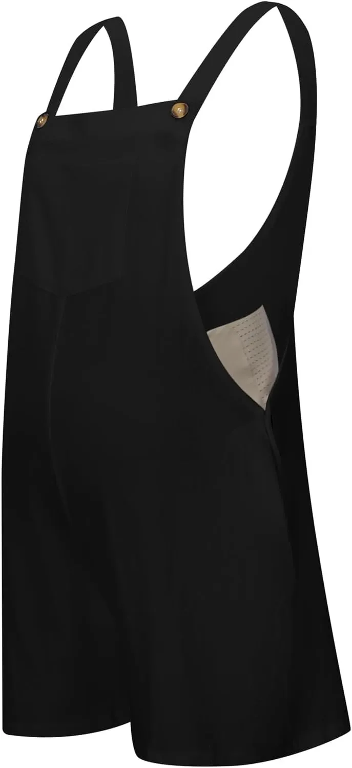Maternity Jumpsuit for Pregnancy,Casual Short Pants Rompers Maternity Overalls One Piece Outfits with Pocket