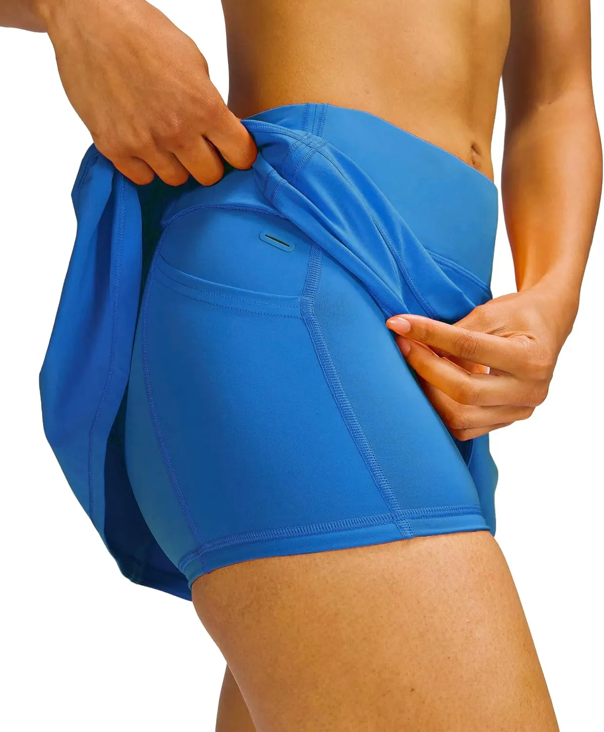 MEIVSO Women's Pleated Workout Tennis Skirts with Pockets Activewear Sports Skort Built-in Shorts