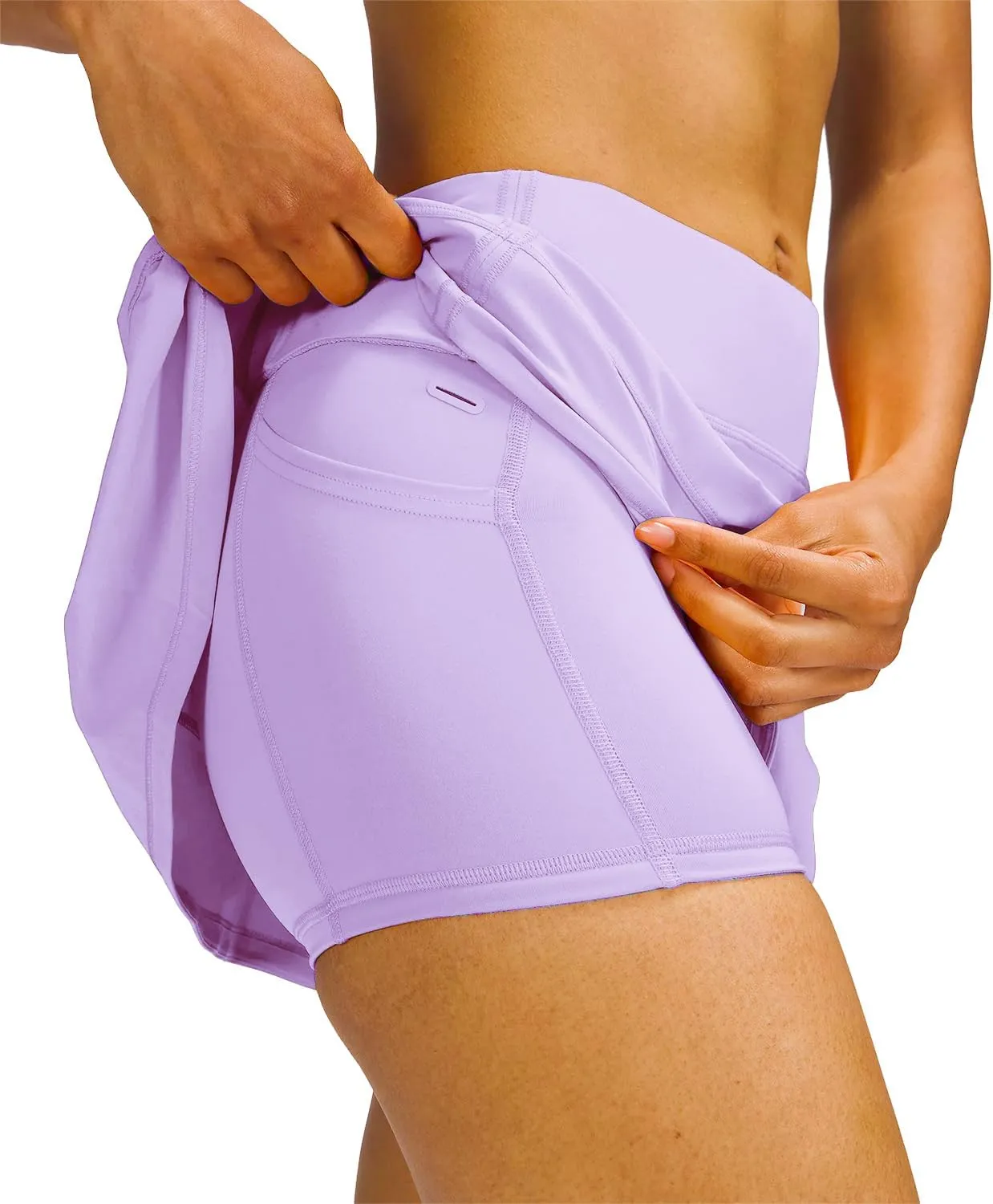 MEIVSO Women's Pleated Workout Tennis Skirts with Pockets Activewear Sports Skort Built-in Shorts