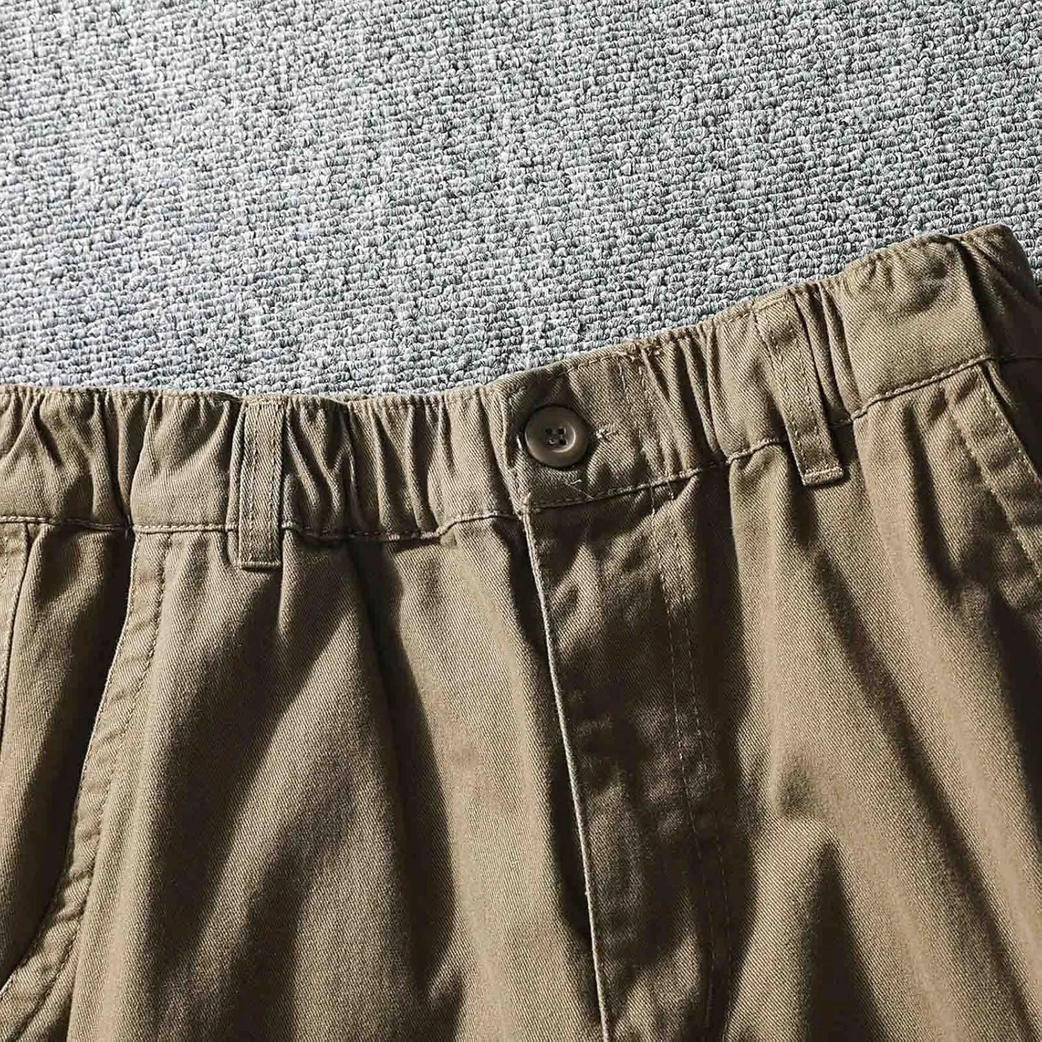 Men Casual Fashion Multi Pocket Zipper Buckle Male Cargo Pants Outdoor Pants Tooling Pants Mens Cargo Pants