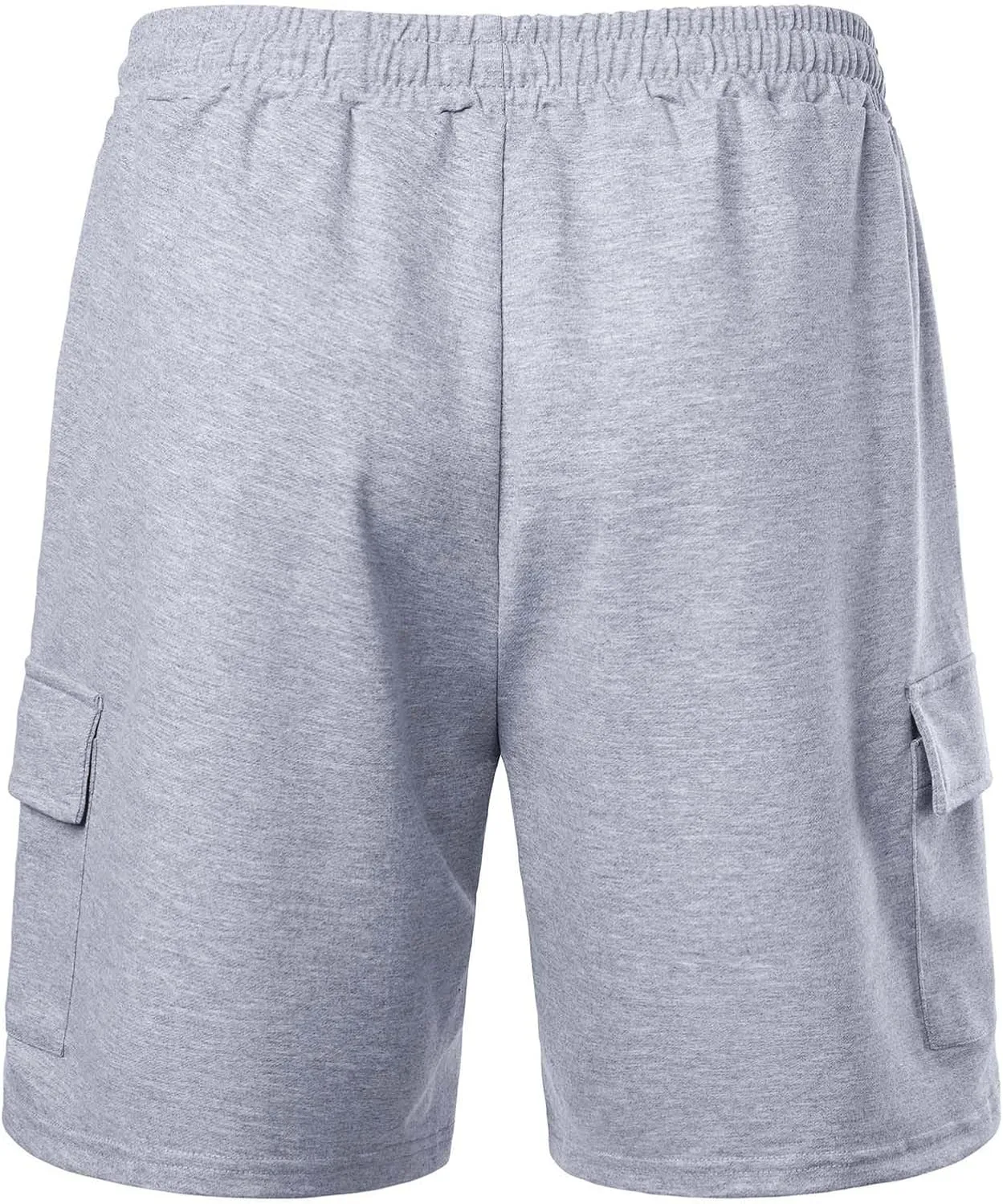 Men Elastic Waist Athletic Shorts with Drawstring Sports Gym Running Pants Quick Dry Workout Summer Activewear