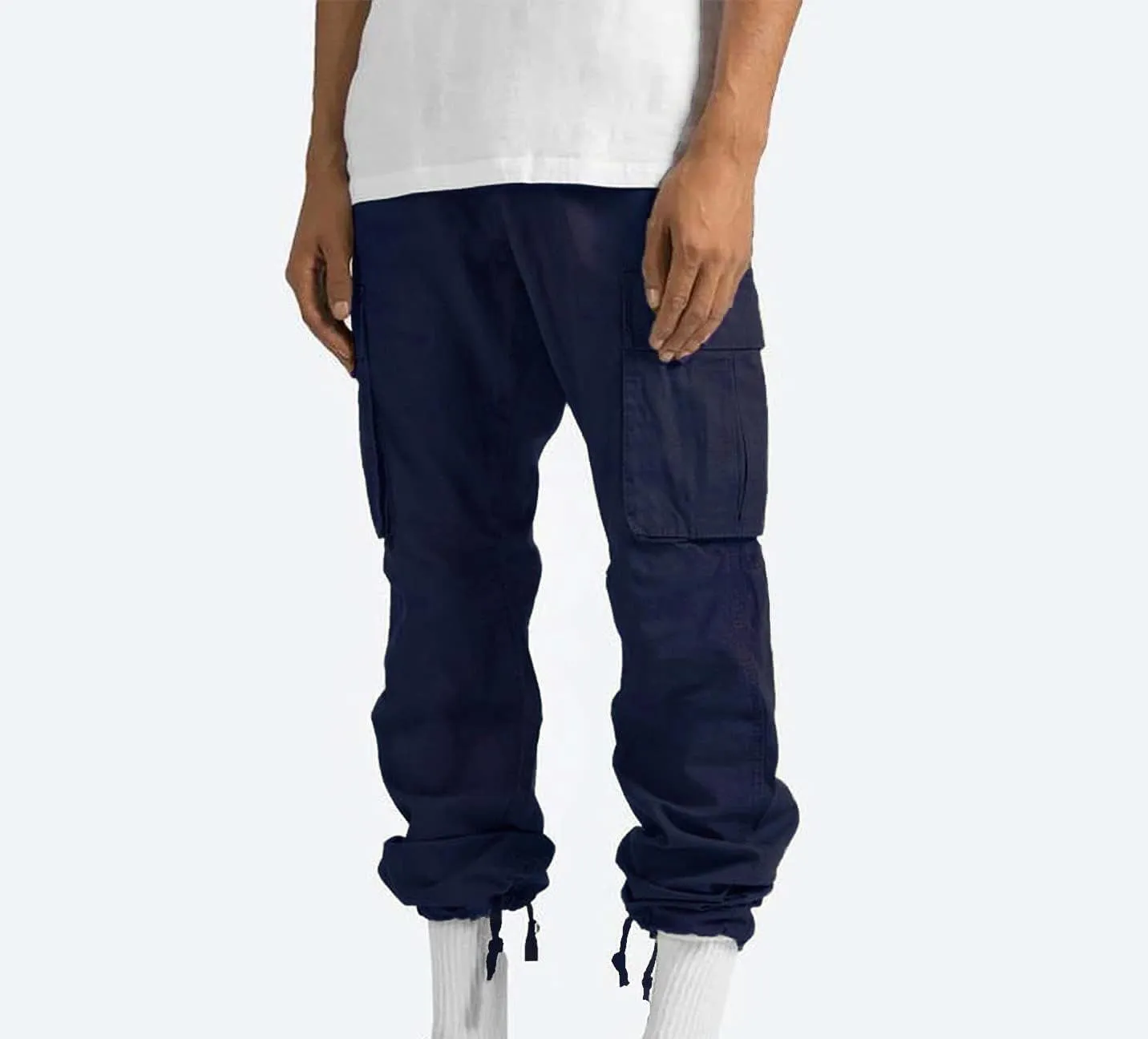 Men Outdoor Cargo Pant Lightweight Tactical Pant Hiking Jogger Multi Pockets Athletic Pants Running Workout Pants