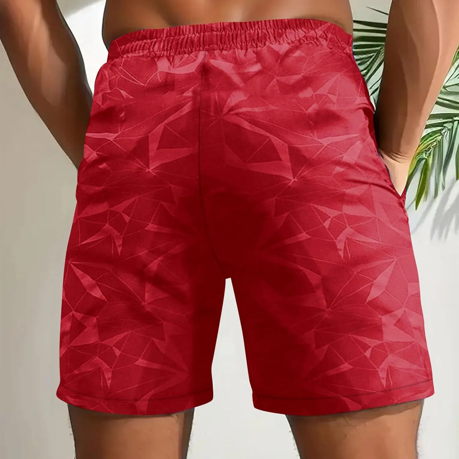 Mens Athletic Shorts Geo Graphic Print Drawstring Workout Gym Shorts Lightweight Quick Dry Basketball Activewear 2025