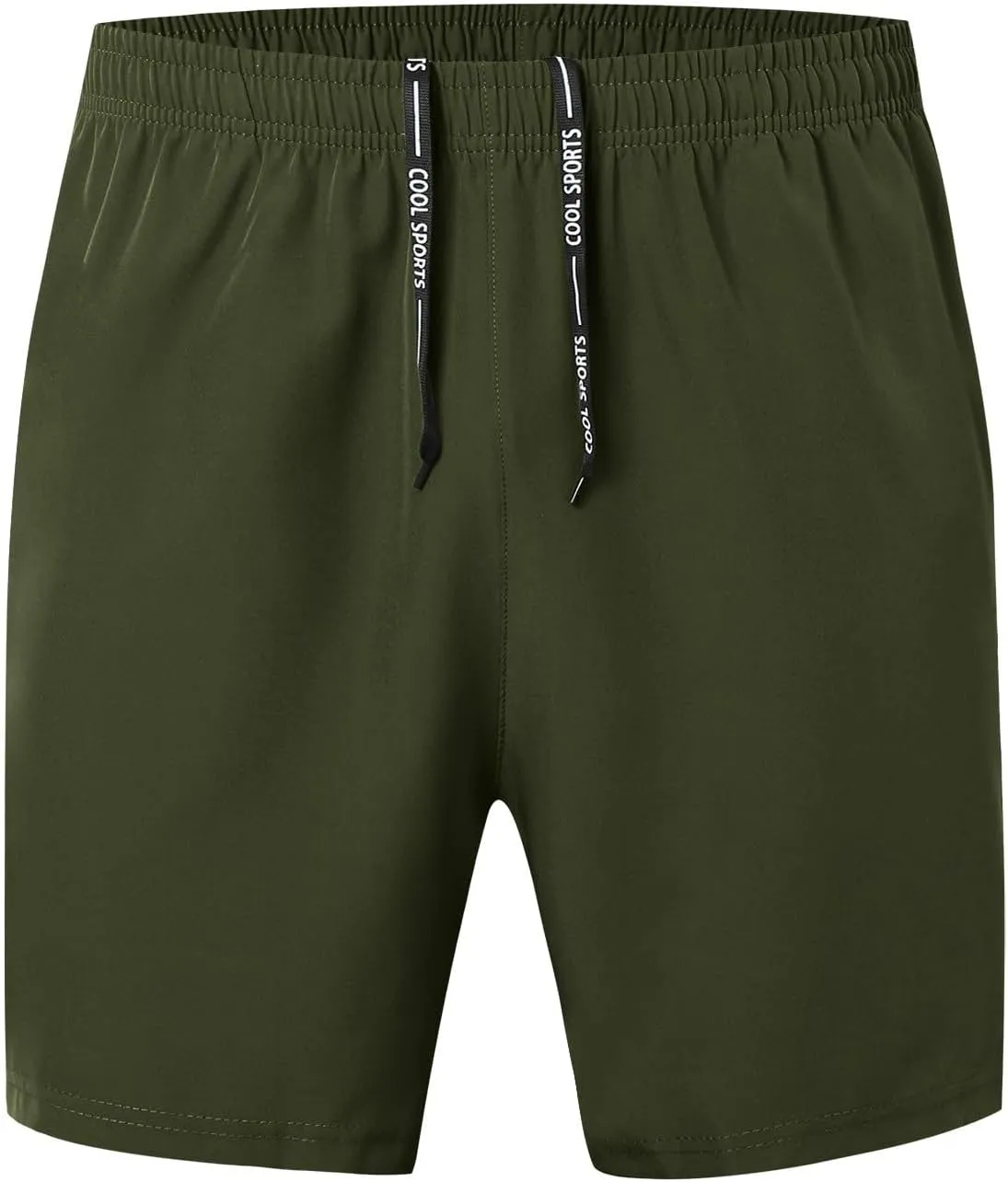 Men's Athletic Shorts Quick Dry Loose Lightweight Solid Activewear Drawstring Running Workout Gym Shorts with Pockets