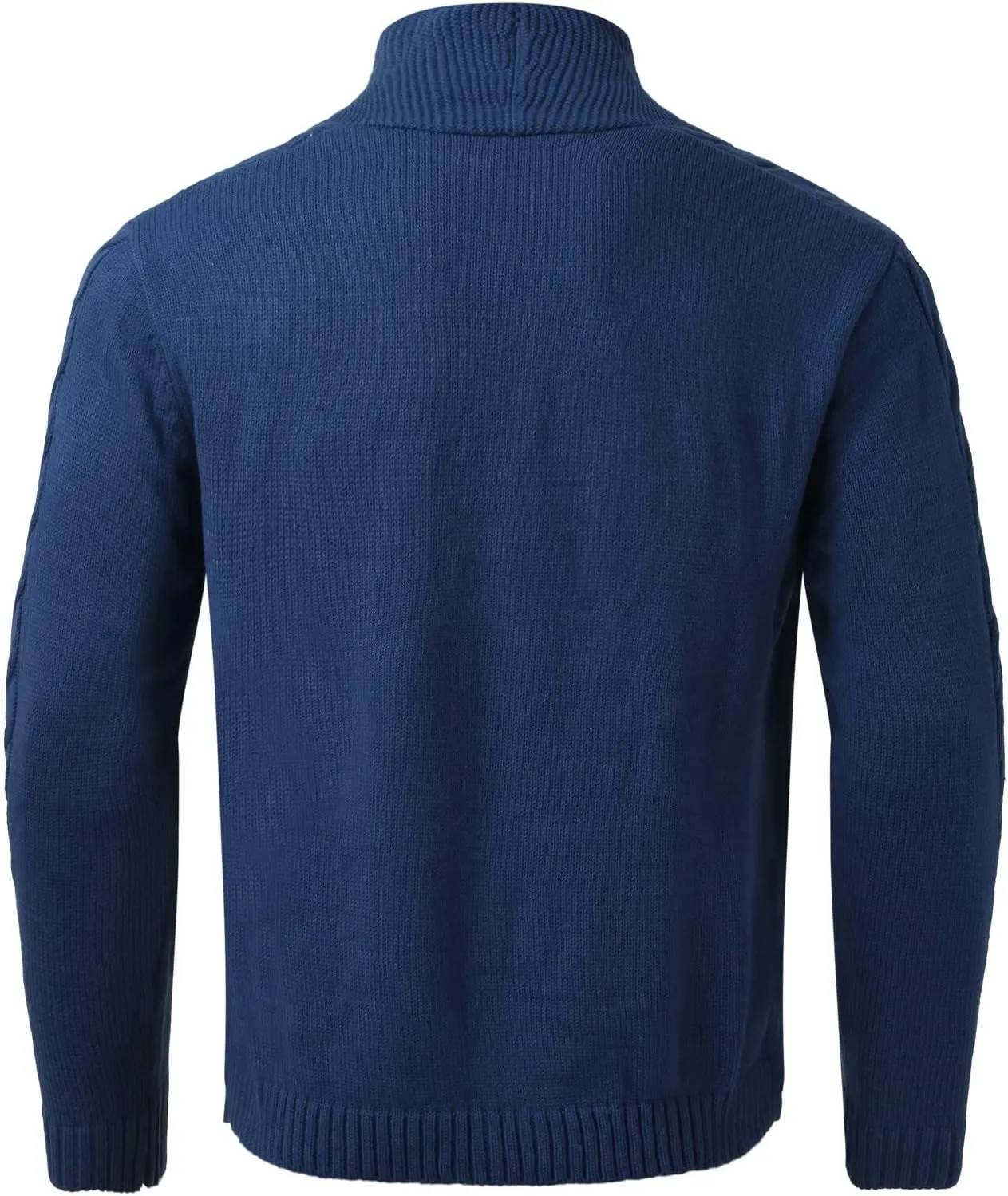 Mens Cable Knit Cardigan Sweater Shawl Loose Fit Long Sleeve Casual Cardigans Jacket Long for Men